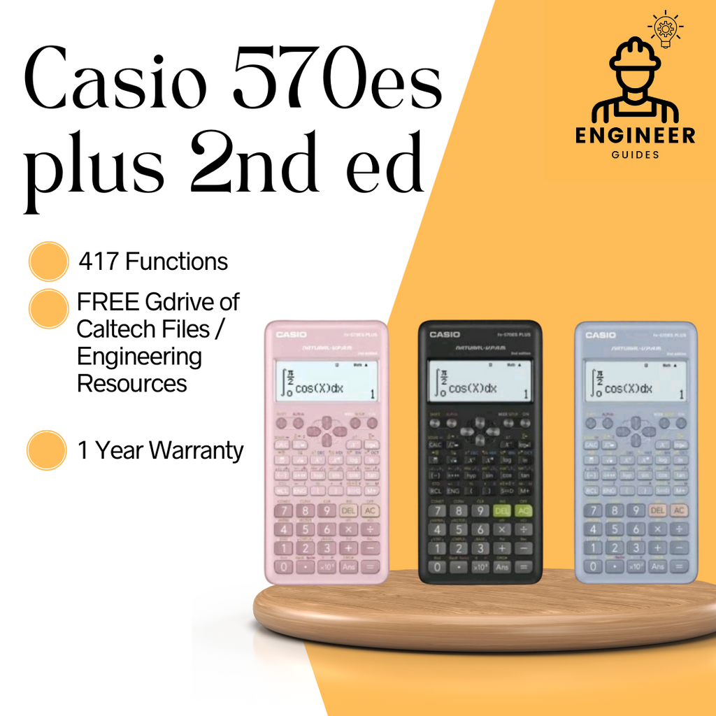 Casio 570es Plus 2nd Edition Scientific Calculator Engr. Guides